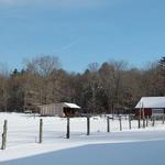 The farm under a fresh blanket of snow.
